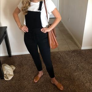 Madewell Black Overalls